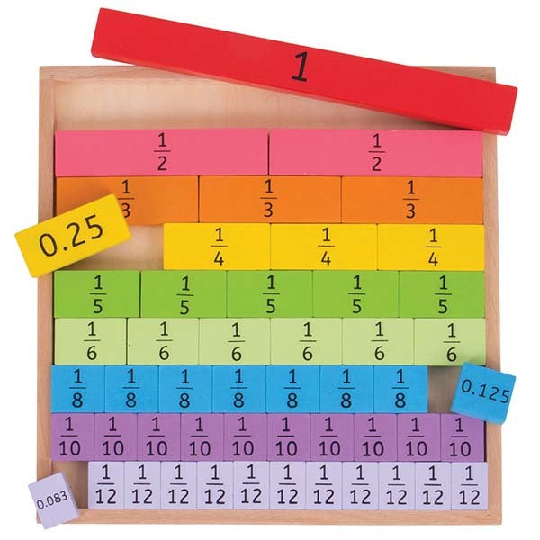 Bigjigs Toys Wooden Fractions Tray GOODS Superdrug   