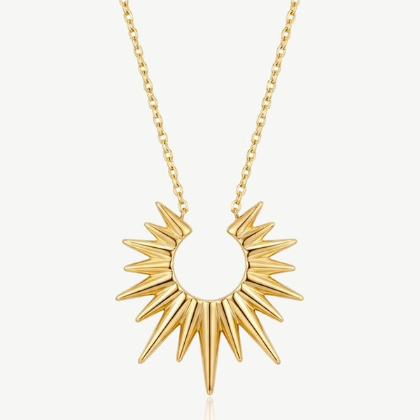 MUCHV gold sunshine pendant necklace 45cm, UK version
