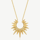 MUCHV gold sunshine pendant necklace 45cm, UK version