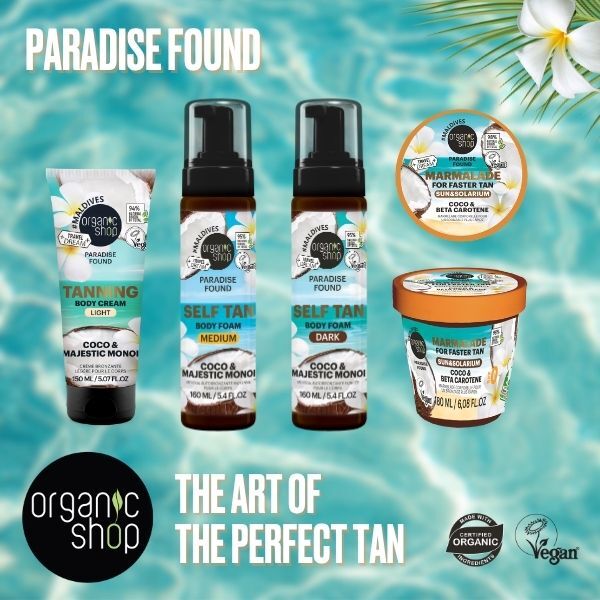 Organic Shop LIGHT self-tan body cream 150ml, UK version