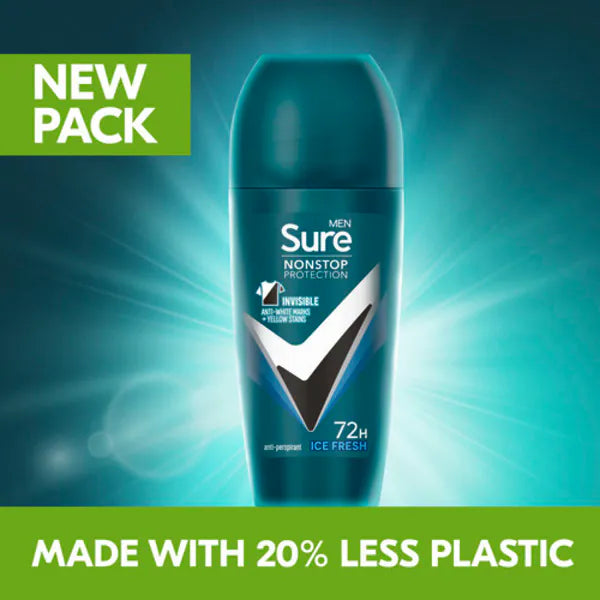 Sure Men invisible ice fresh roll on 50ml (British brand)