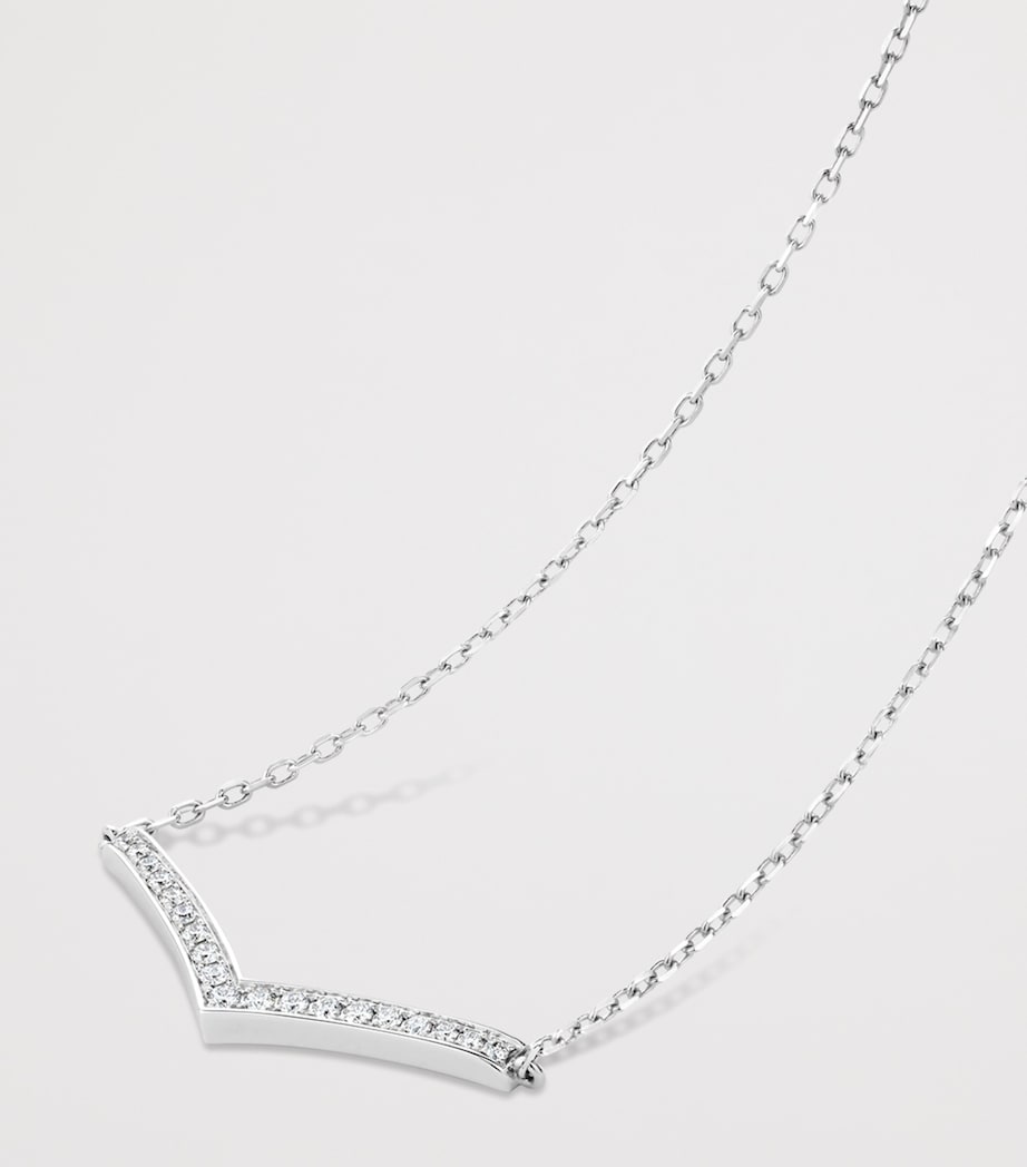 Chaumet Joséphine Aigrette pendant necklace 18-karat white gold, imported from the UK