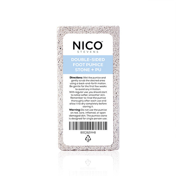 Nico Stevens Essentials Double Sided Pumice Stone + PU, Blue GOODS Superdrug   