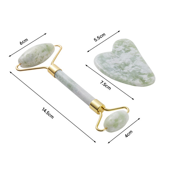 Livingandhome jade face roller and gua sha set, imported from the UK