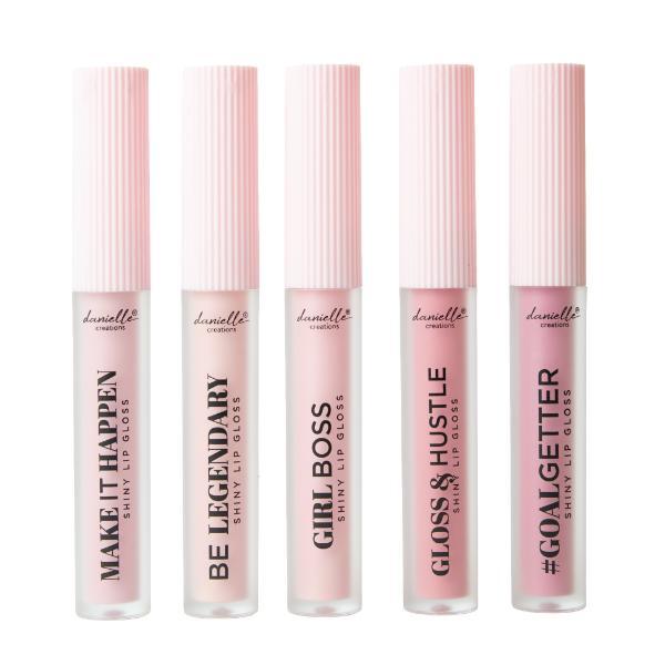Danielle Creations lip gloss set nude pink shades 5pc, UK version