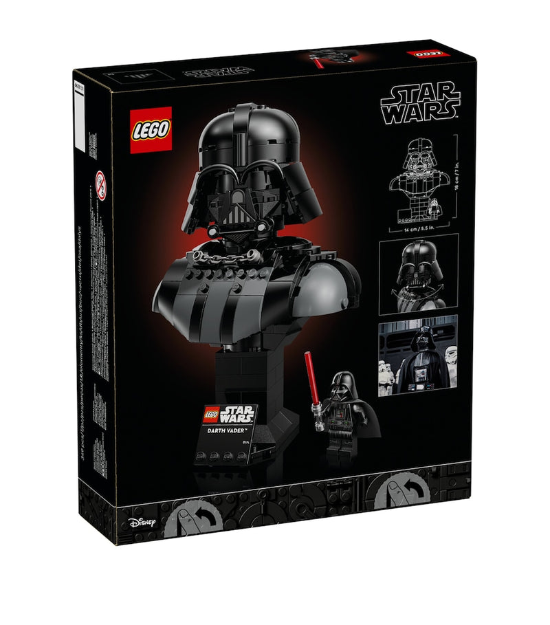 Lego Star Wars Darth Vader Bust model kit, 349 pieces, imported from the UK