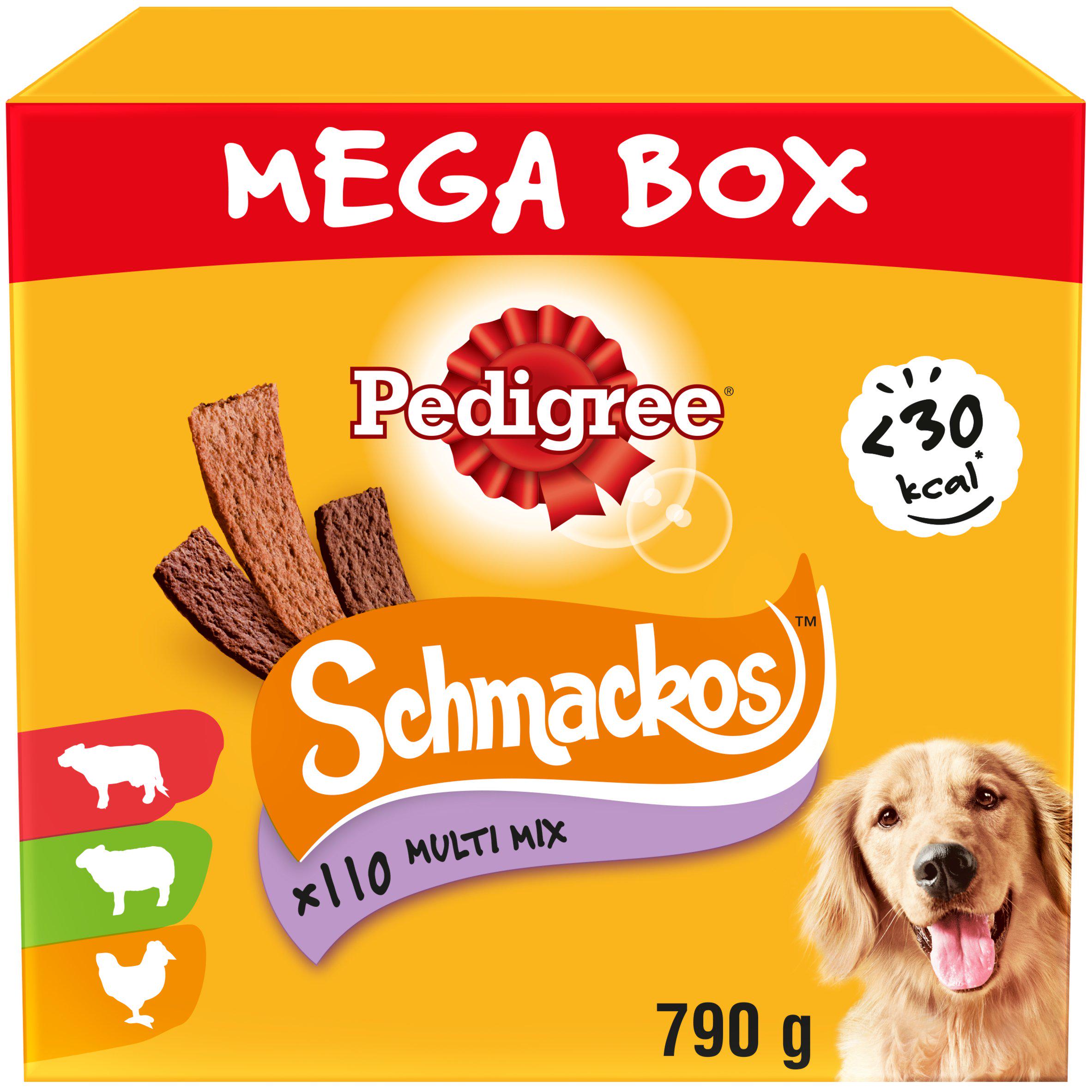 Pedigree Schmackos Adult Dog Treats Meaty Multi Mix 110 Sticks 790g Dog dental & joint chews Sainsburys   