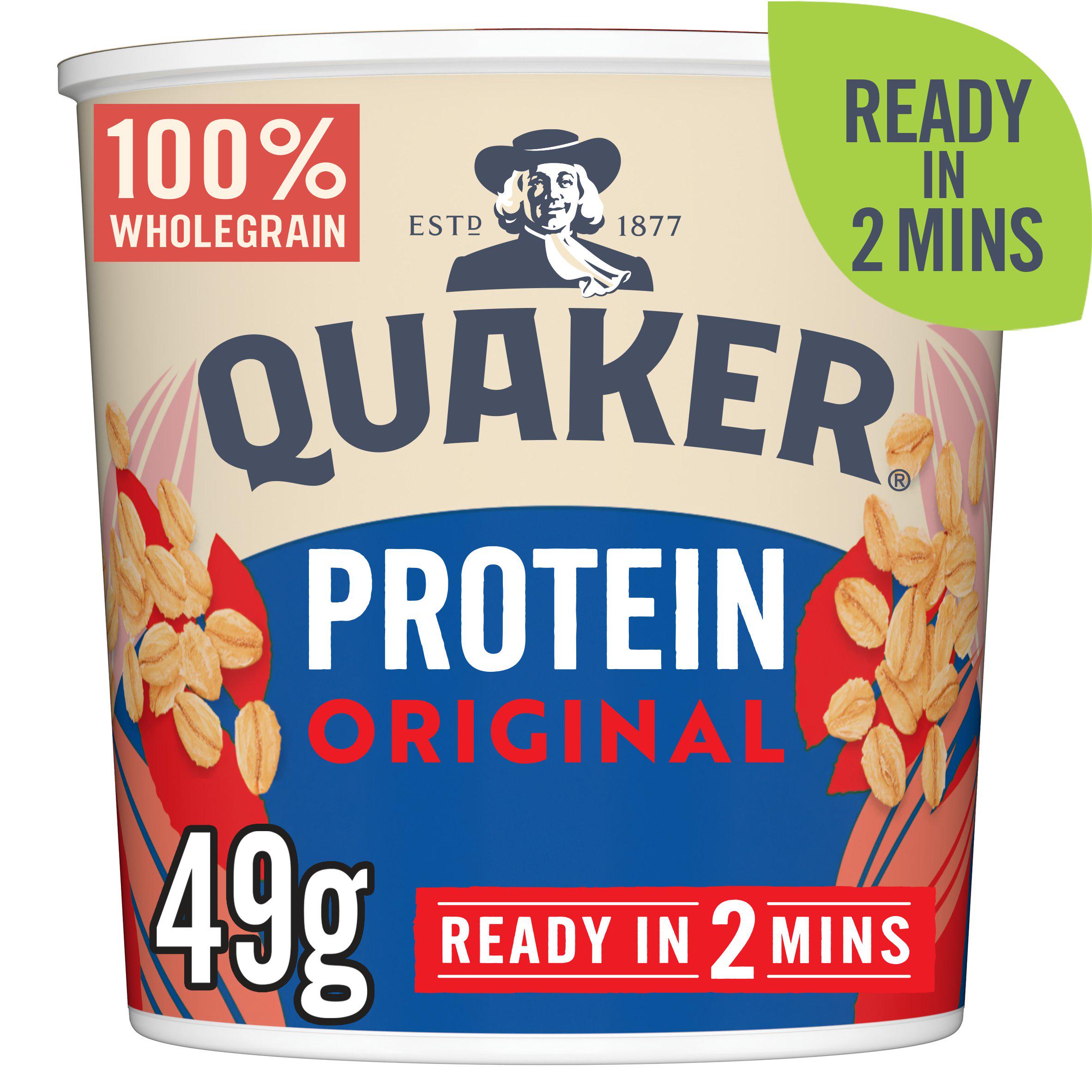 Quaker Oat So Simple Protein Original Porridge Pot 49g Porridge & oats Sainsburys   