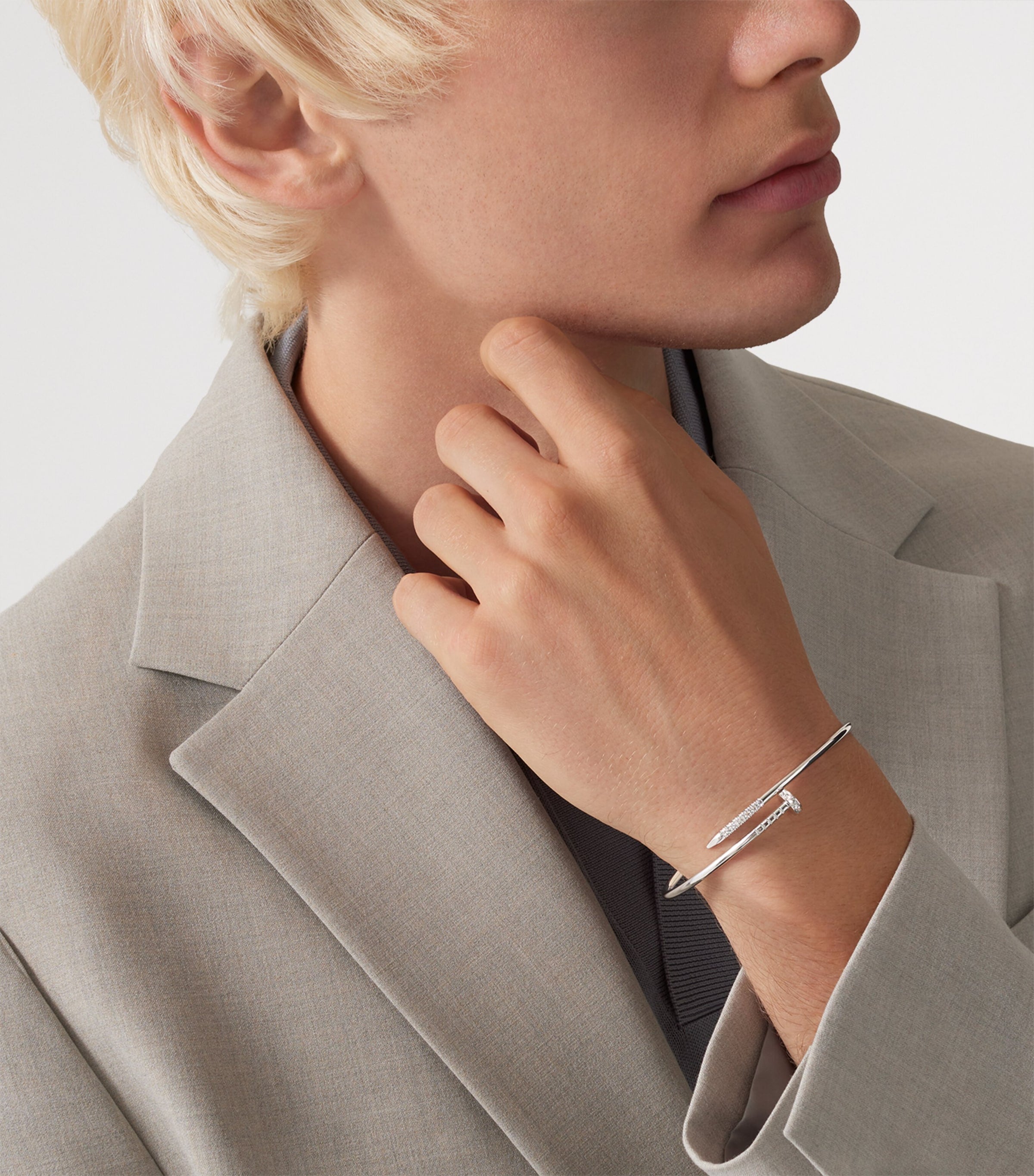 Cartier white gold diamond Juste Un Clou bracelet - British product