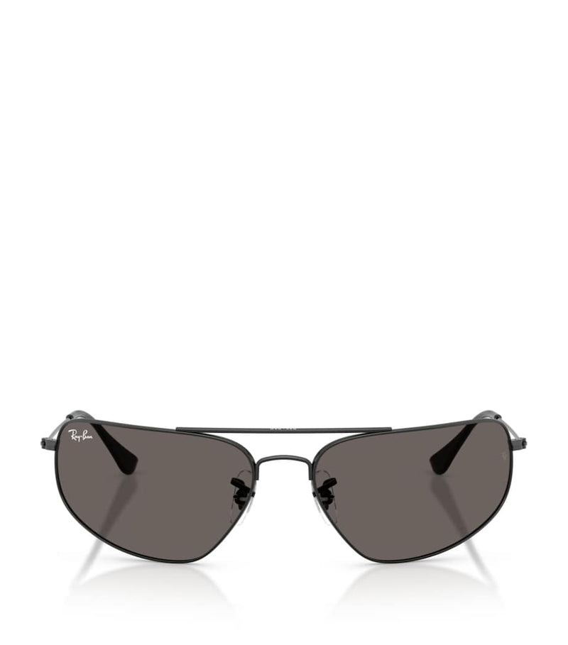 Ray-Ban rectangular metal sunglasses - British product