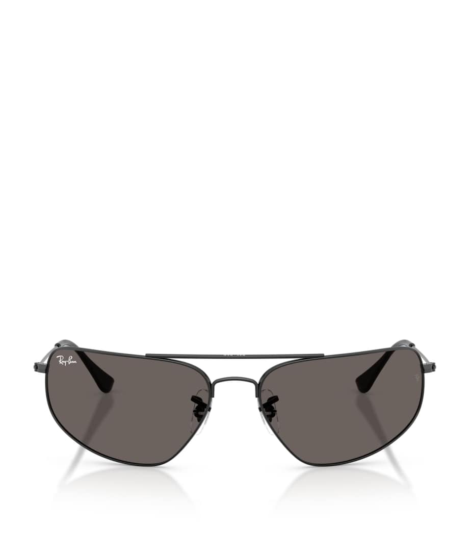 Ray-Ban rectangular metal sunglasses - British product