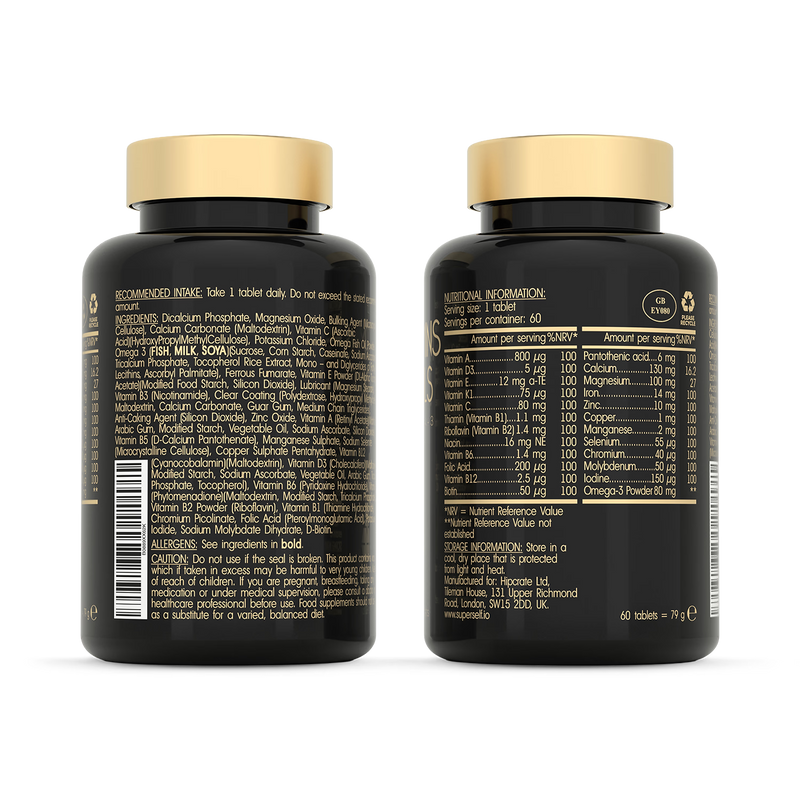 SuperSelf multivitamin with Omega-3 60 tablets - British product
