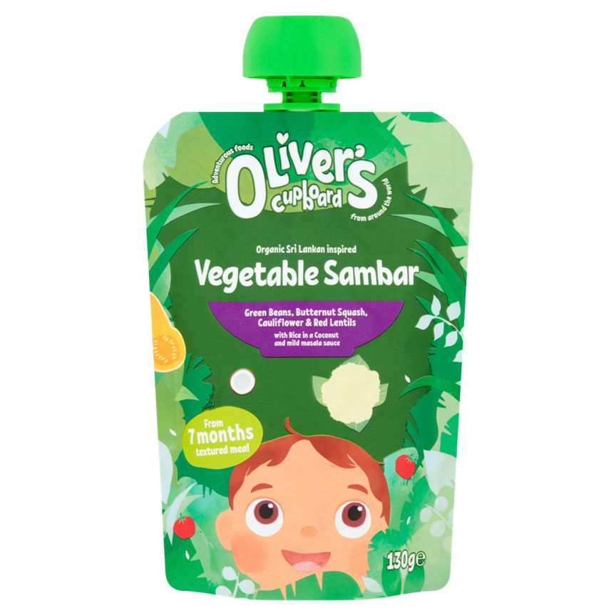 Oliver's Cupboard Organic Sri Lankan Vegetable Sambar Textured Meal From 7 Months Baby Food ASDA   