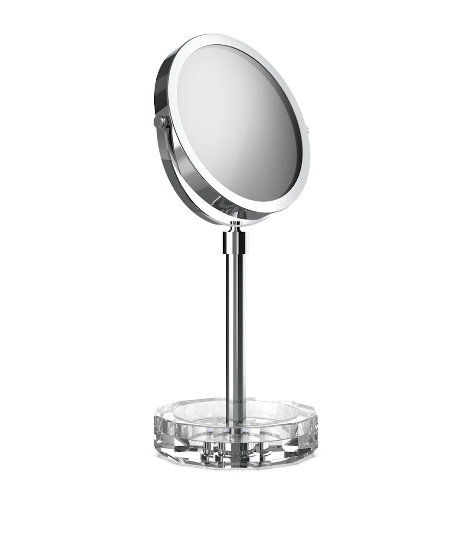Decor Walther Kristall cosmetic mirror with crystal base tray - British product
