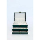 Green vanity jewellery storage box 23x17x13.5 cm (British brand)