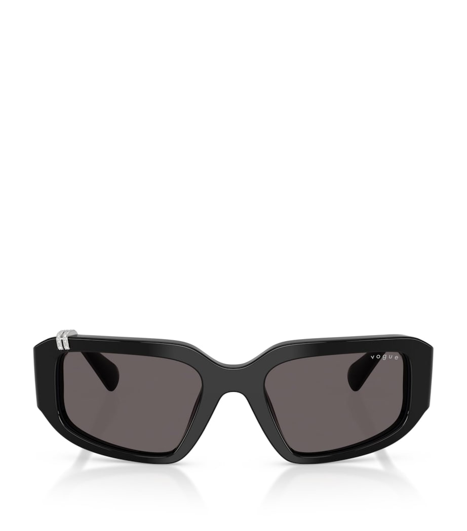 Vogue rhinestone irregular sunglasses (British brand)