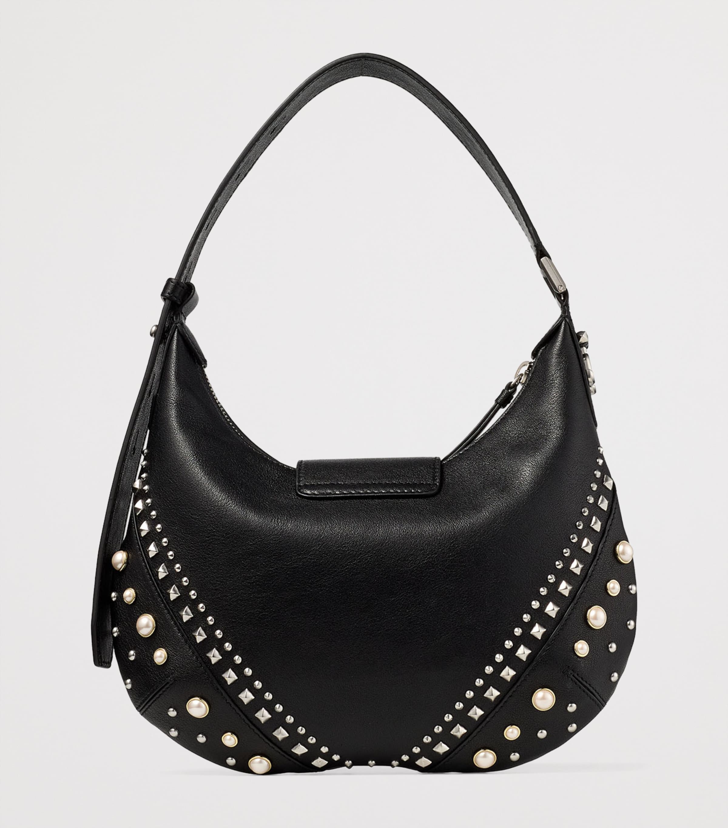 Jimmy Choo Small Bar Studded Leather Shoulder Bag (British brand)