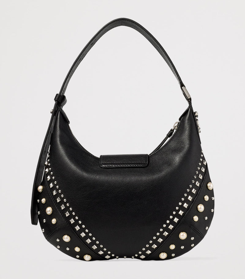 Jimmy Choo Small Bar Studded Leather Shoulder Bag (British brand)