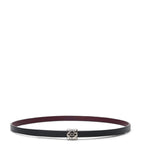 LOEWE reversible leather belt with Bombe Anagram, 1cm width (British brand)