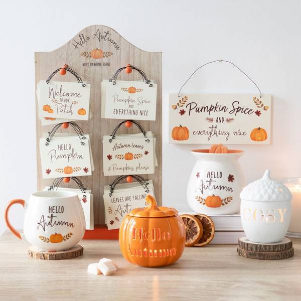 Something Different Pumpkin Spice hanging sign 20cm - British product
