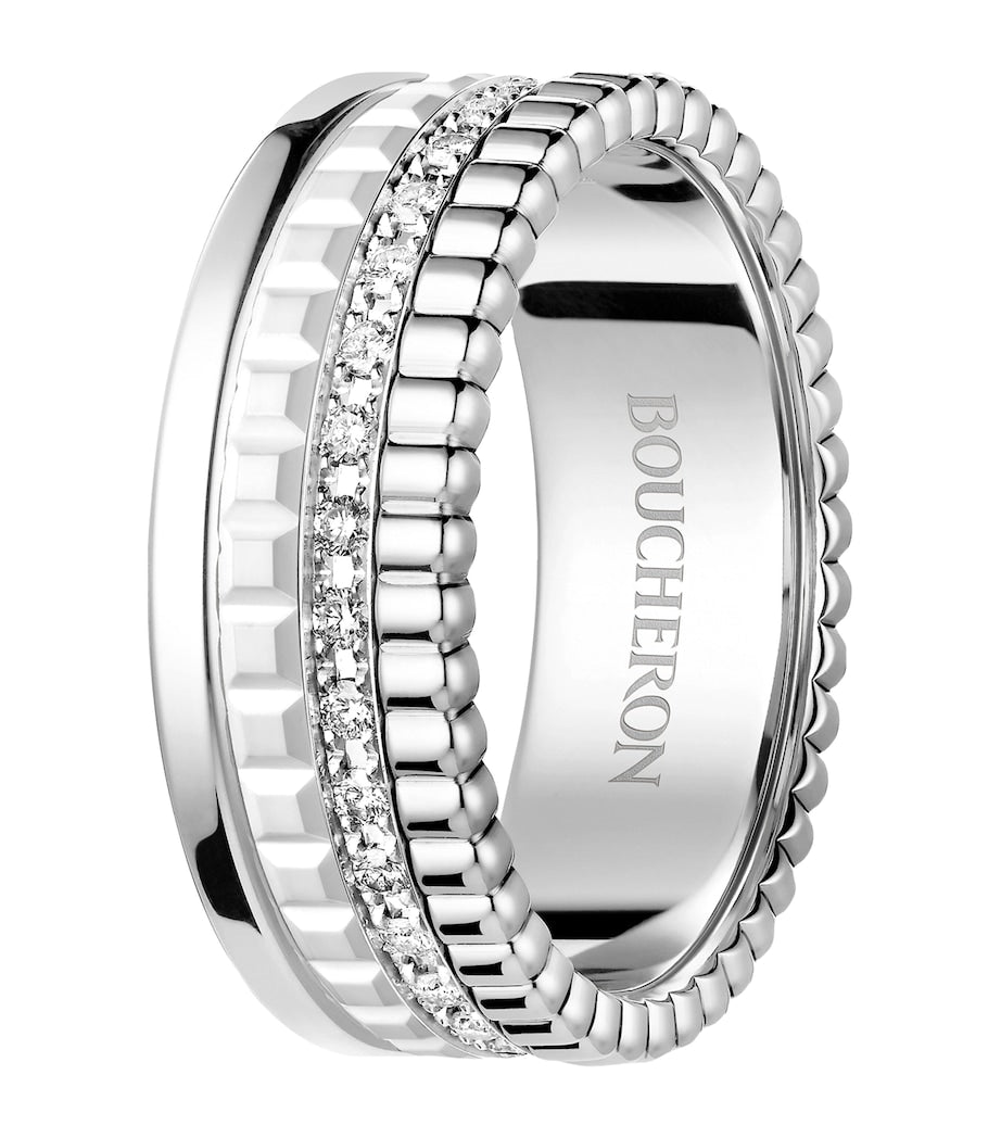 Boucheron Quatre Double White Edition ring white gold diamond - British product