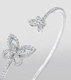 Graff white gold diamond butterfly bangle (British brand)