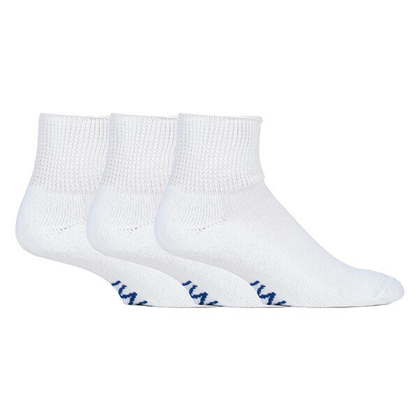 IOMI 3 Pairs Cotton Rich Cushioned Diabetic Socks 9-11 UK GOODS Superdrug White  