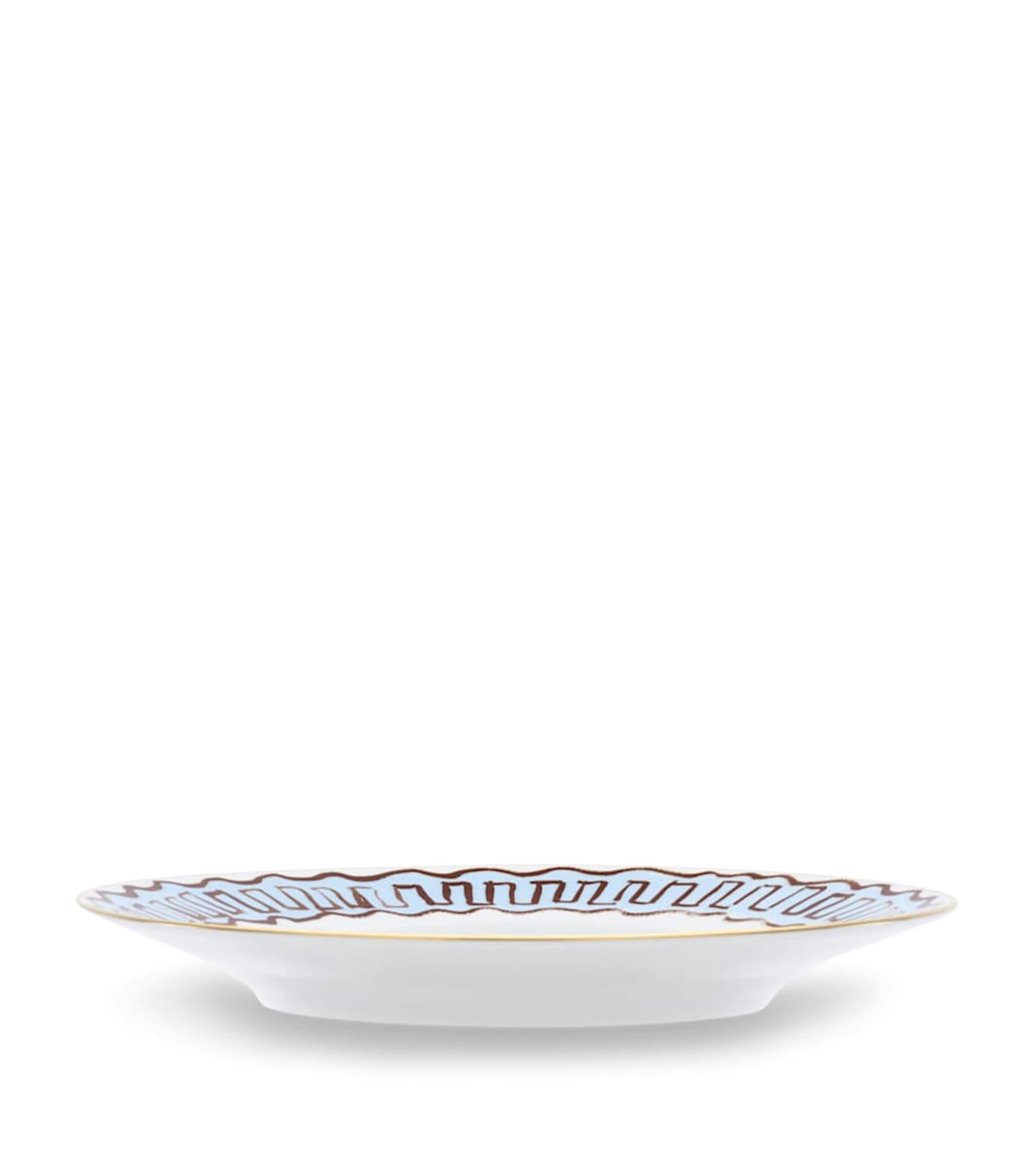 GINORI 1735 porcelain dessert plate with gold threading 22cm, UK version
