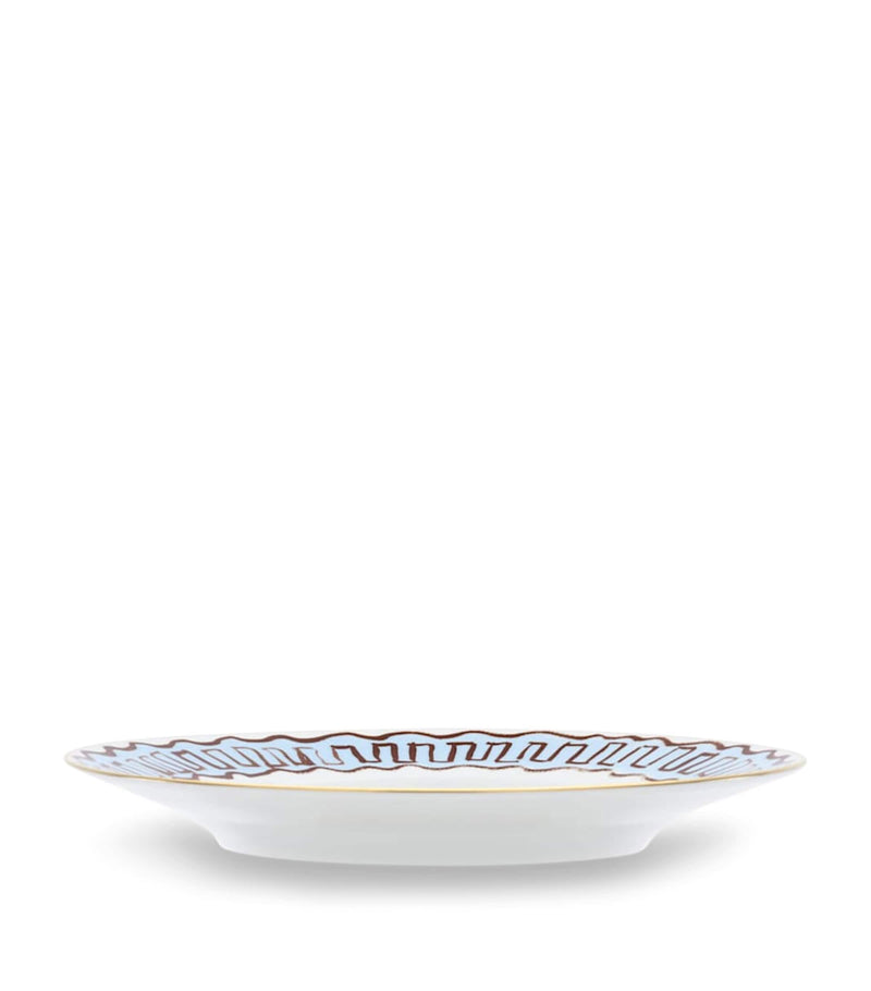 GINORI 1735 porcelain dessert plate with gold threading 22cm, UK version