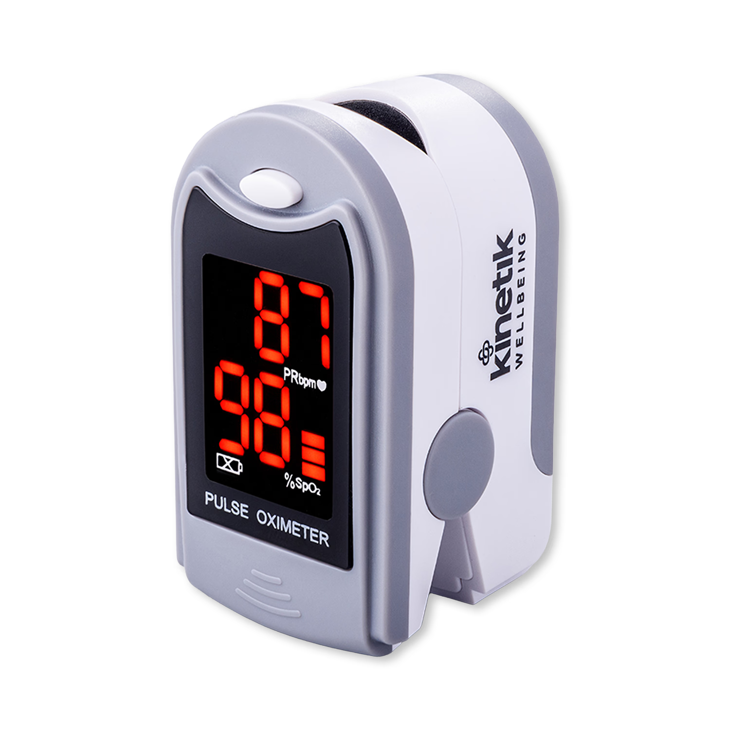 Kinetik pulse oximeter White/Silver PO6L, imported from the UK