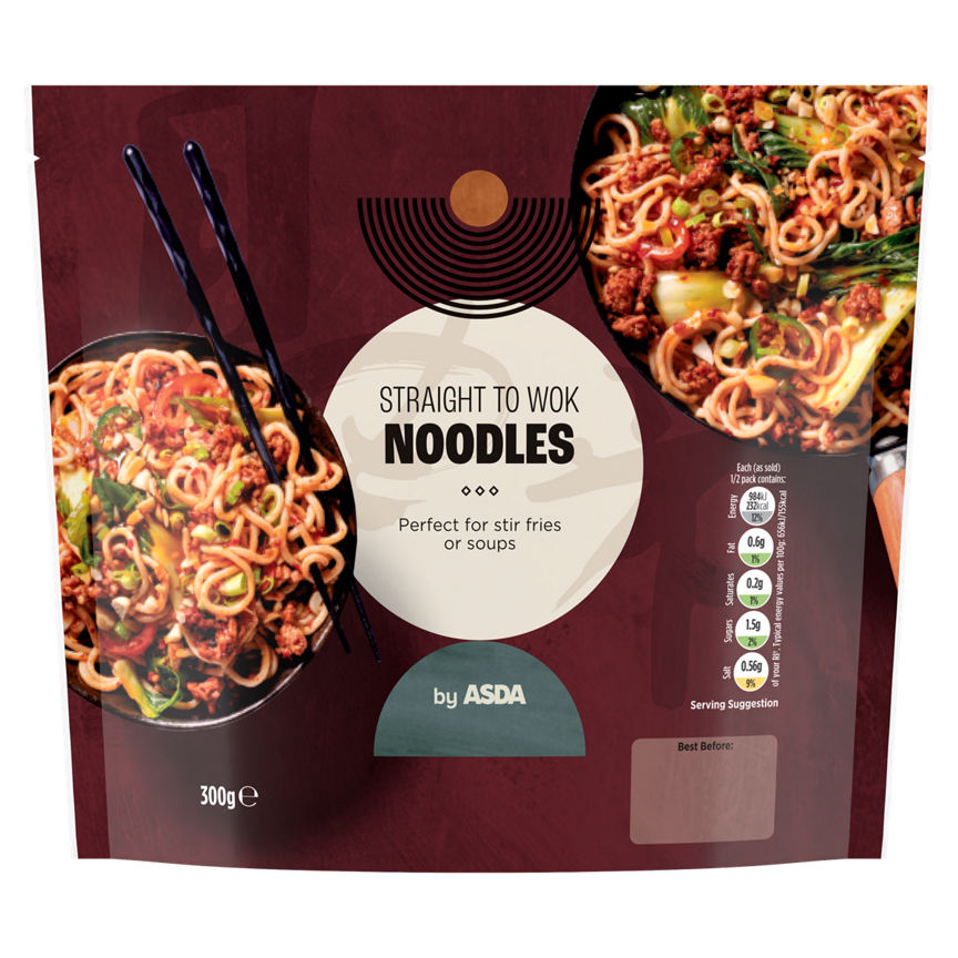 ASDA Straight to Wok Noodles 300g GOODS ASDA   