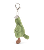 Jellycat shamrock bag charm with ultra-plush material and corduroy boots, UK version