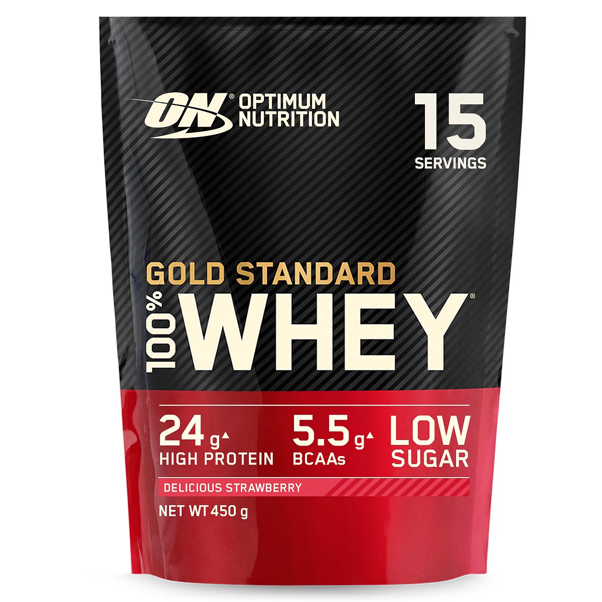 Optimum Nutrition Gold Standard 100% Whey Delicious Strawberry 450g GOODS Boots   