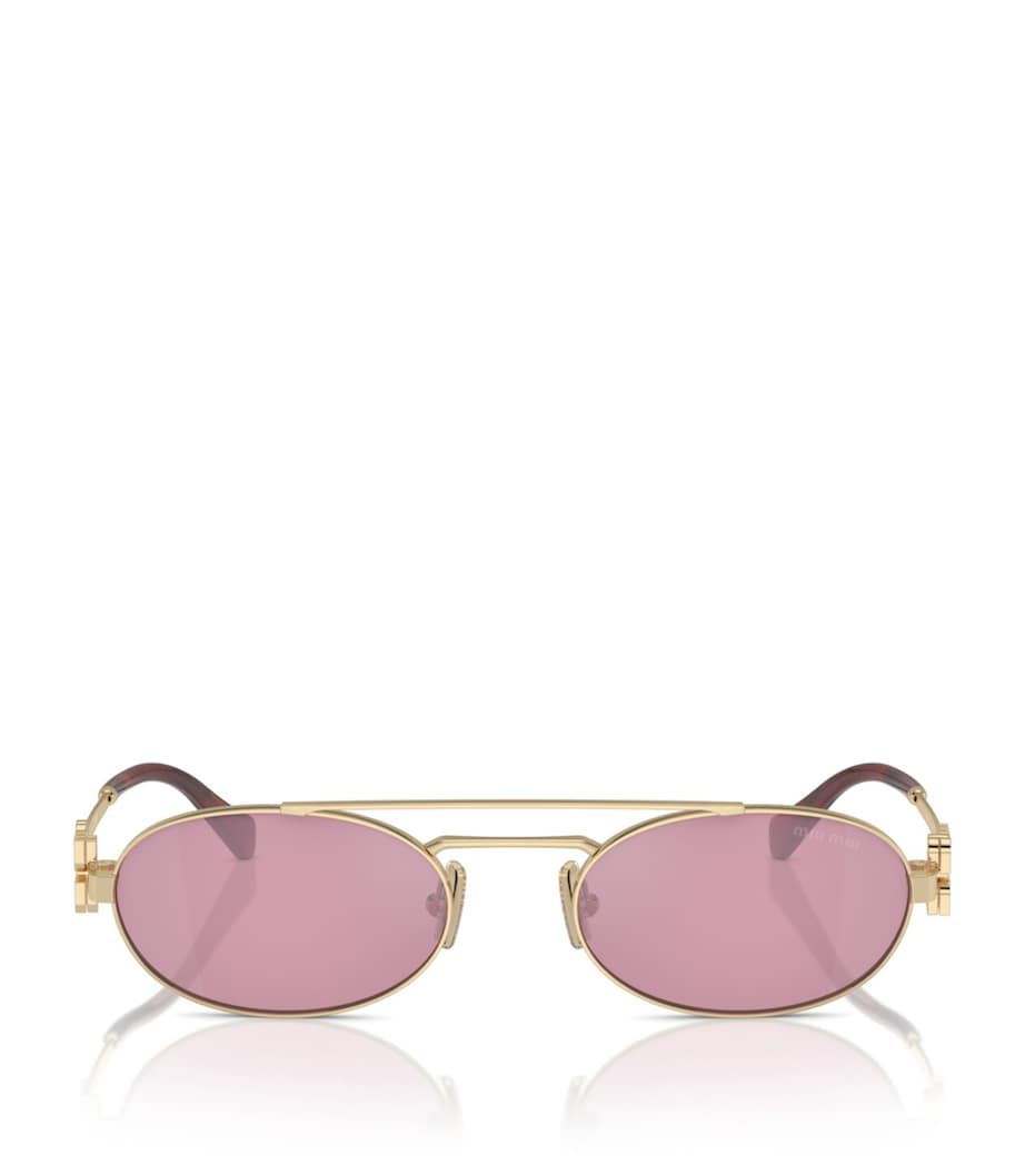 Miu Miu metal oval sunglasses - British product