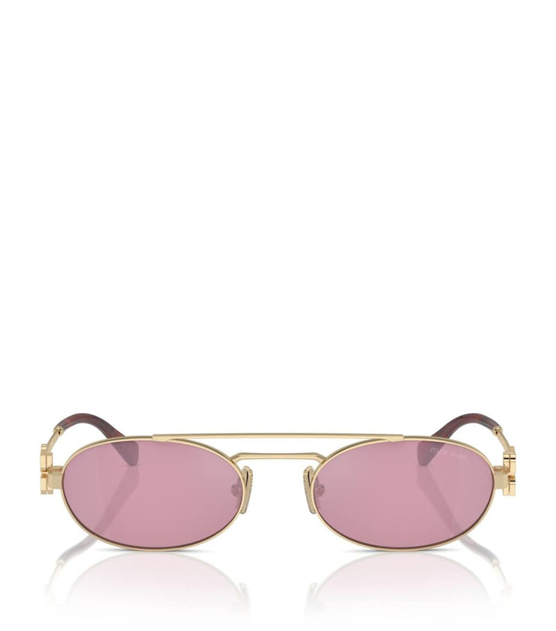 Miu Miu metal oval sunglasses - British product