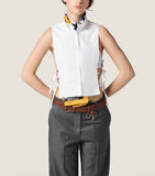 Miu Miu calfskin buckle-detail belt - British product