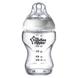 Tommee Tippee Closer to Nature Glass Baby Bottle, Slow Flow Breast-Like Teat with Anti-Colic Valve, 250ml, Pack of 1 GOODS Boots   