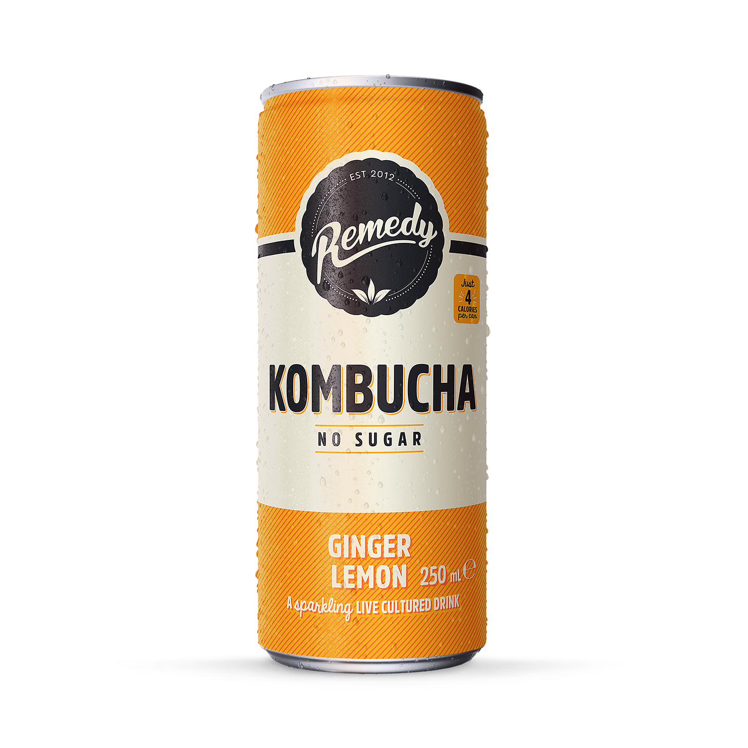Remedy Kombucha Ginger Lemon 250ml (British brand)