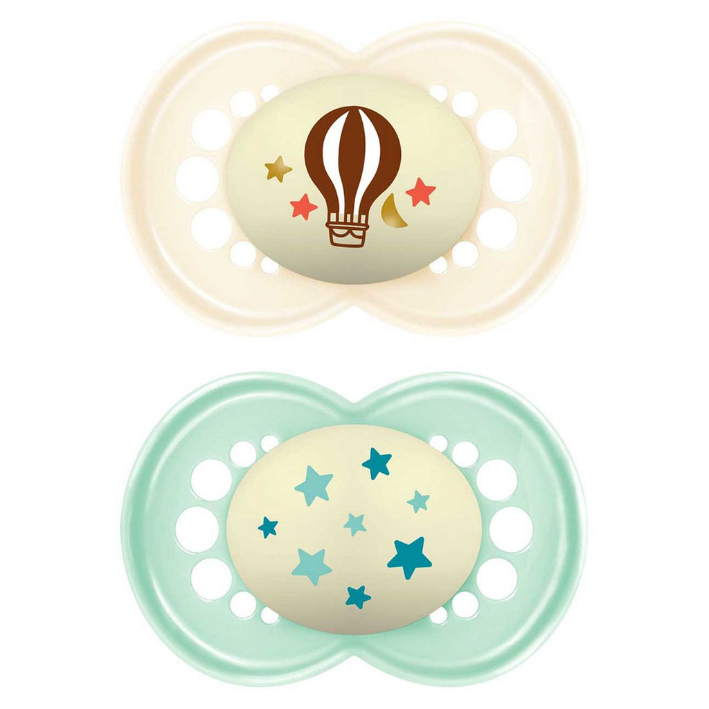 MAM Night Astro 16+ Months Soother 2 Pack - Unisex