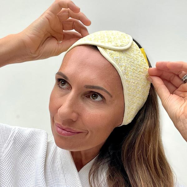 Popmask Microfiber Spa Headband - Yellow GOODS Superdrug   