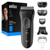 Braun Series 3+ grey electric shaver with trimmer imported from the UK