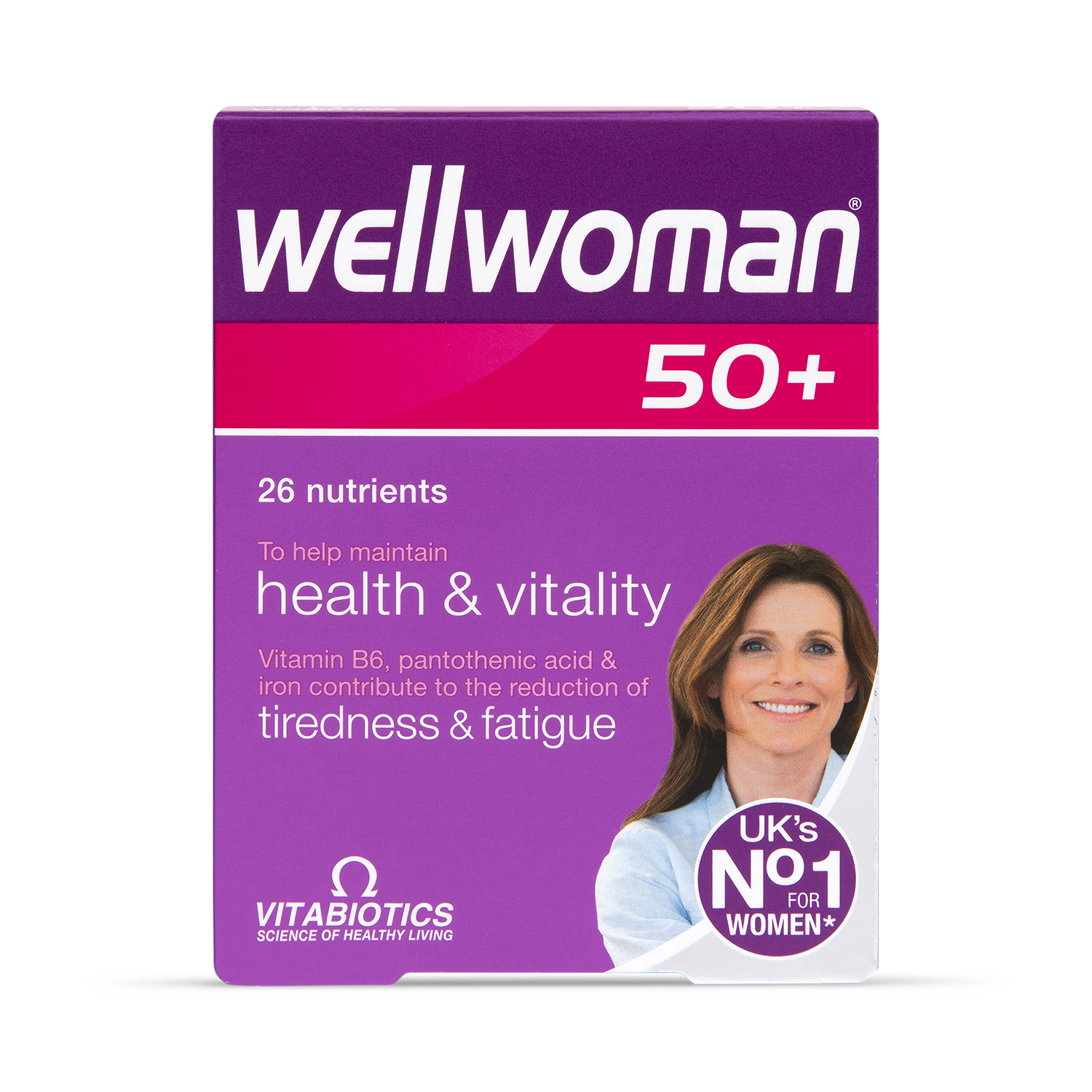 Vitabiotics Wellwoman 50+ multivitamin tablets 30 pack (British brand)