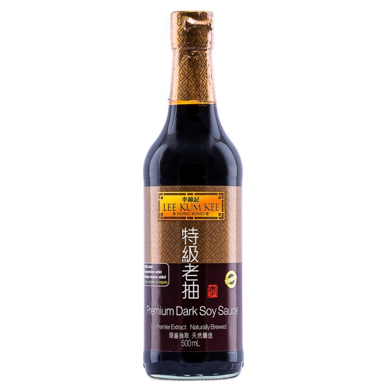 Lee Kum Kee premium dark soy sauce large bottle - British product