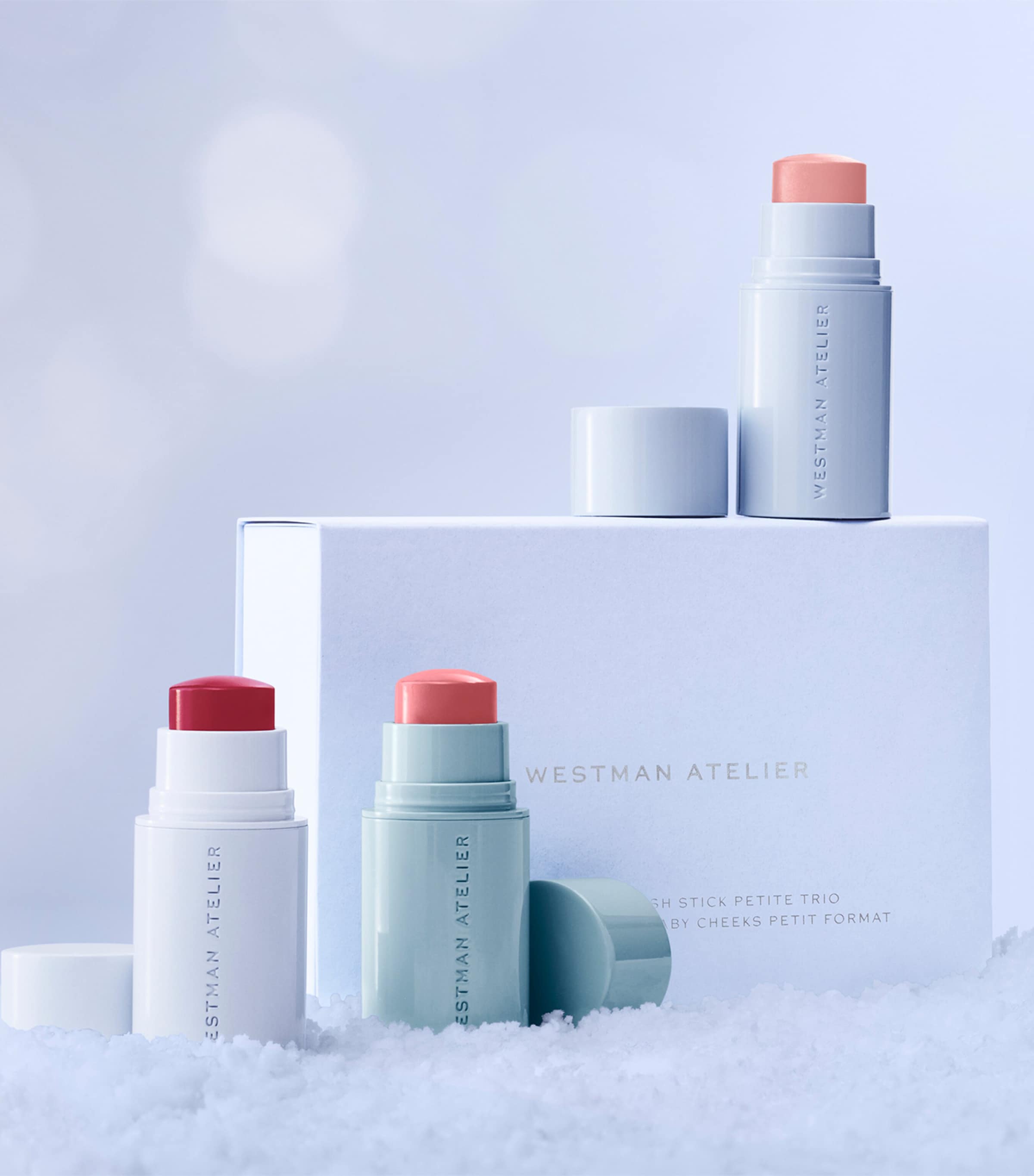 Westman Atelier Petite Baby Cheeks blush stick trio (British brand)