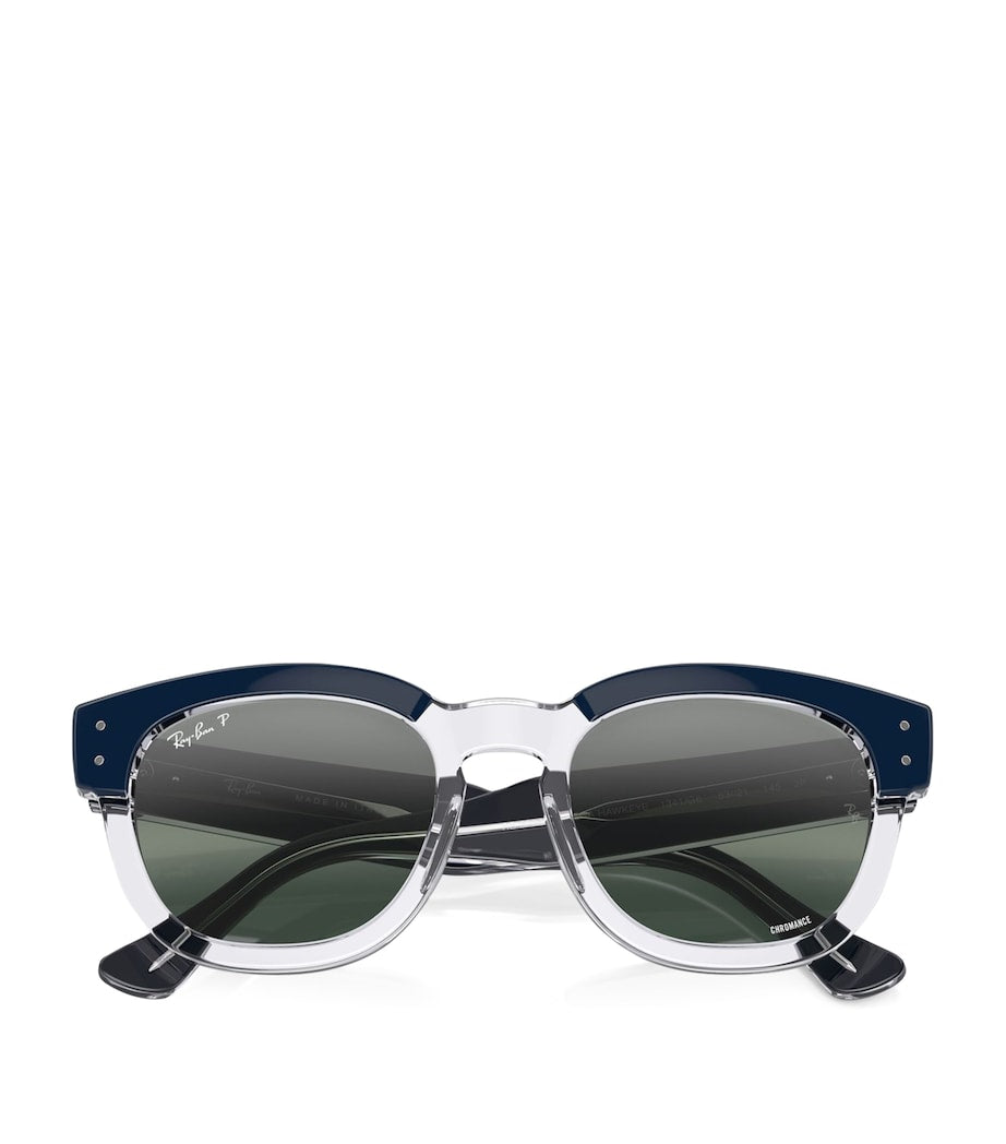 Ray-Ban Mega Hawkeye sunglasses clear black acetate frames - British product