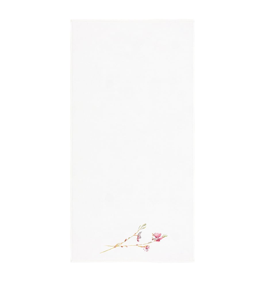 Yves Delorme Floral Gaura Bath Towel 70cm x 140cm (British brand)