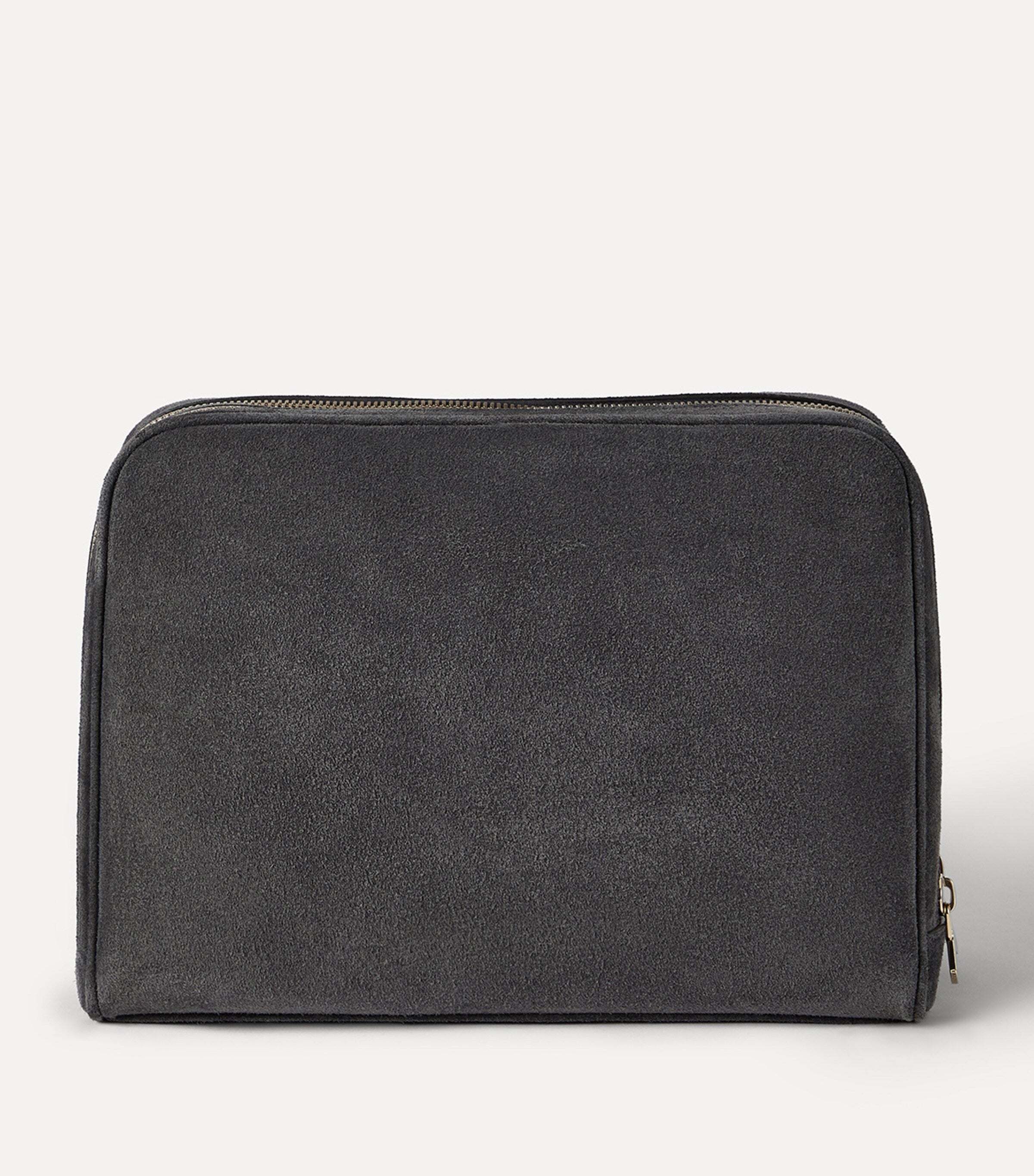 Brunello Cucinelli suede wash bag - British product