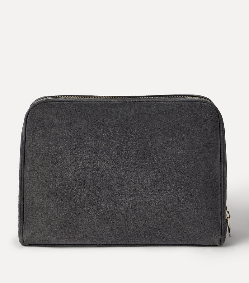 Brunello Cucinelli suede wash bag - British product