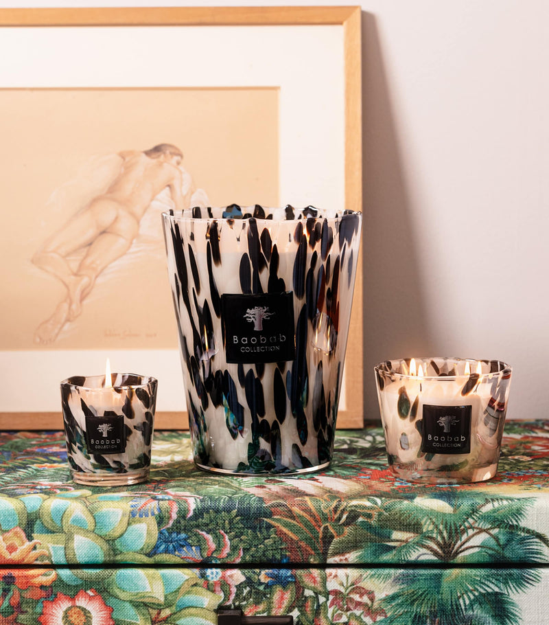 Baobab Collection Black Pearls candle 10cm - British product