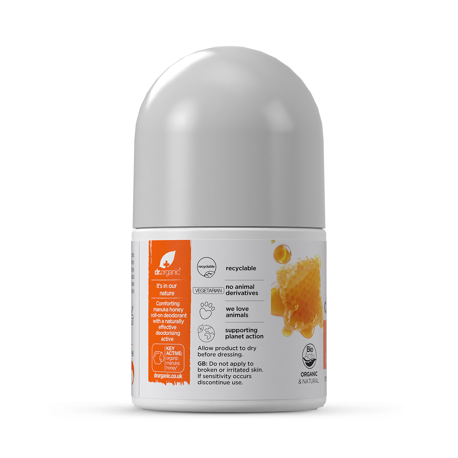 Dr Organic Manuka Honey Deodorant 50ml - British product